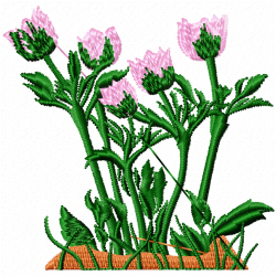 Flowers And Tree Embroidery Design 1 Flowers And Tree Embroidery Design 1